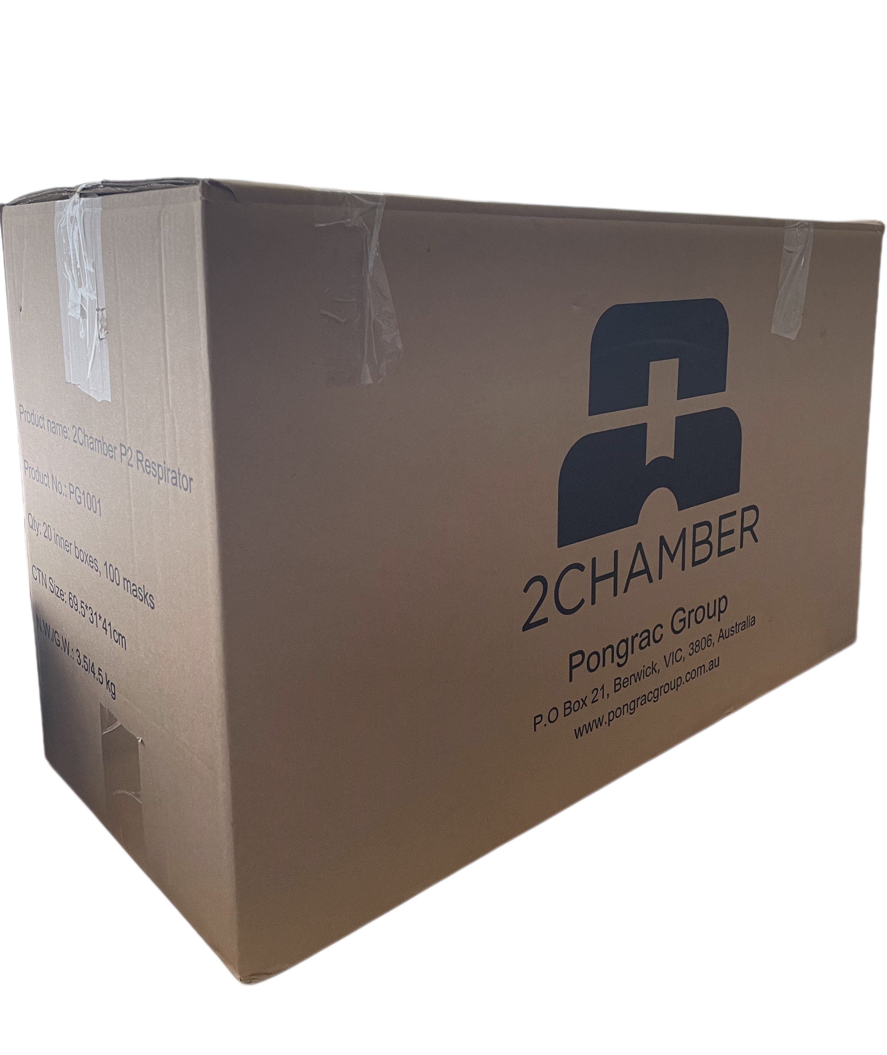 2Chamber P2 Respirator – 100 Pack